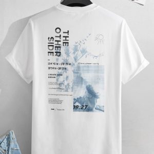 Men Figure & Slogan Graphic Tee